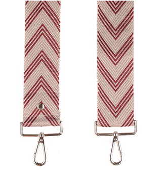 Wine Chevron Purse Strap