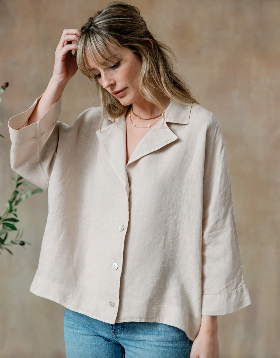 Amelia Linen Top – The Truffle Pig