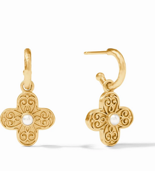 Malta Corinth Hoop and Charm Earring