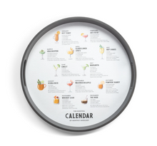 Cocktail Calendar Serve Tray