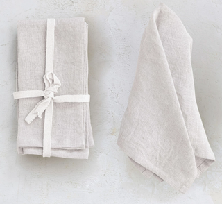 Stonewashed Linen Dinner Napkins, Set of 4 (Copy)