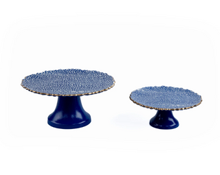 Shagreen Enameled Cake Stand
