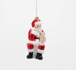 North Poo Santa Ornament