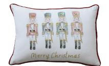 Embroidered Nutcracker Pillow