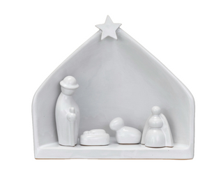 Stoneware Nativity