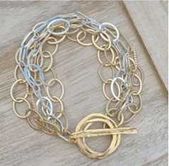 Sasha Gold Multi-Chain Bracelet