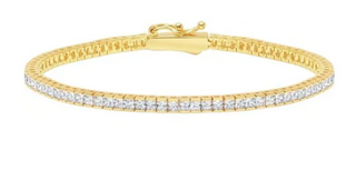 Princess Tennis Bracelet 18kt Yellow Gold