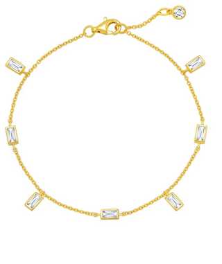 Prism Baguette Bracelet in Gold