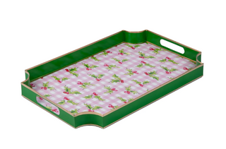 Holly Berry Enameled Jaye Tray