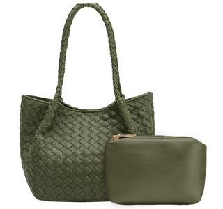 Anahi Woven Top Handle Bag