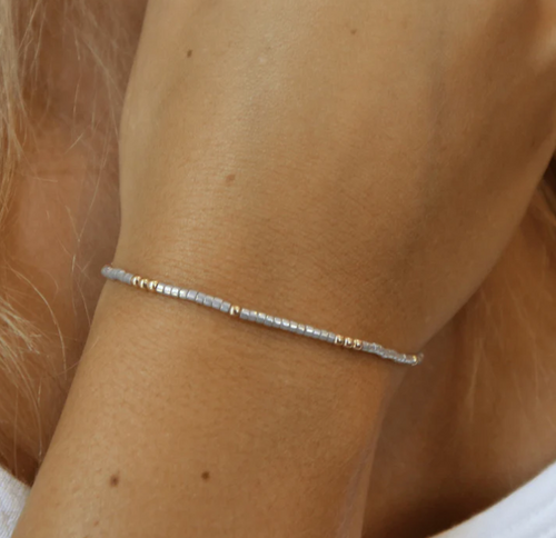 2mm Newport Silver + Gold Filled Waterproof Bracelet