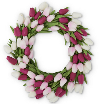 Real Touch Mini Tulip Wreath