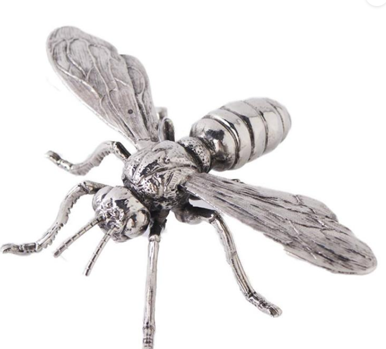 Silver Metal Bee