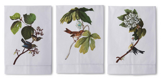 Botanical Hand Painted Guest Towel