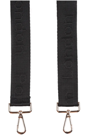 Black Logo Purse Strap