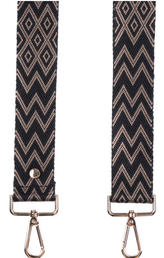 Cocoa Zig Zag Purse Strap