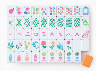 Sunset Mahjong Tile Set