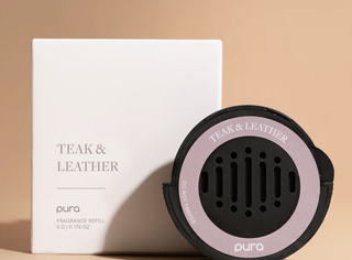 Teak and Leather Pura Car Refill
