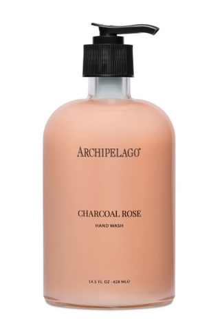 Charcoal Rose Glass Bottle Hand Wash