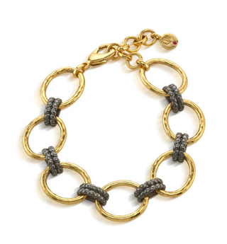 Cleopatra Grande Link Bracelet - Midnight
