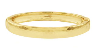 Cleopatra Oval Hinged Bangle Bracelet