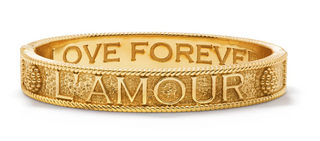 L'Amour Toujours Hinged Bangle Bracelet