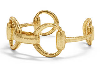 Equestrian Snaffle Bit Link Cuff Bracelet