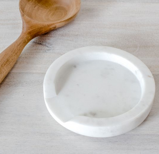 White Marble Spoon Rest