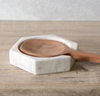 Marble Hexagon Spoon Rest