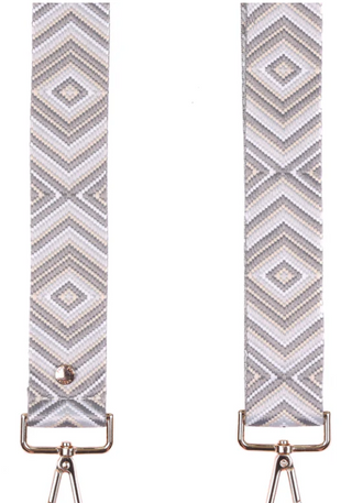 Grey Mosaic Purse Strap
