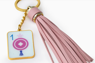 One Dot Mahjong Keychain