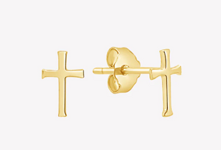 Cross Mini Stud Earrings