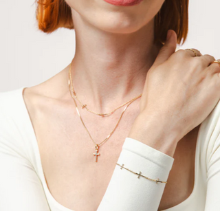 Small Cross Pendant Necklace