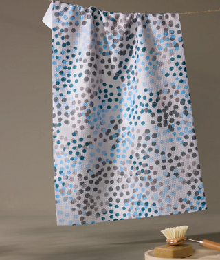 Geometry - Cool Dots Tea Towel