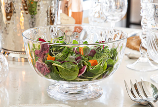 Puro Footed Glass Serving Bowl