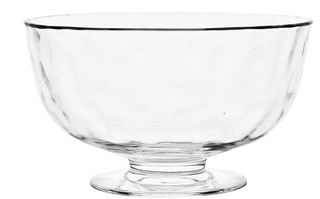 Puro Footed Glass Serving Bowl
