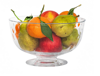 Puro Footed Glass Serving Bowl