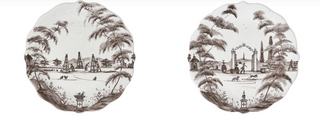 Country Estate Party Plate Set of 4 - Flint Grey