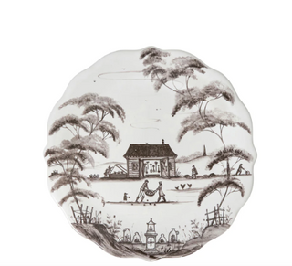 Country Estate Party Plate Set of 4 - Flint Grey