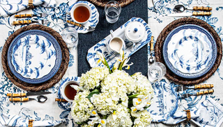 Country Estate Delft Blue Hostess Tray