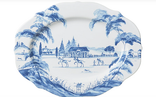 Country Estate Delft Blue Serving Platter
