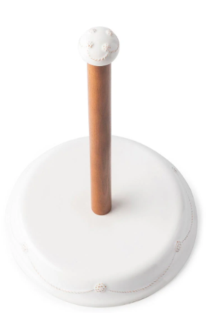 Berry and Thread Whitewash Paper Towel Holder