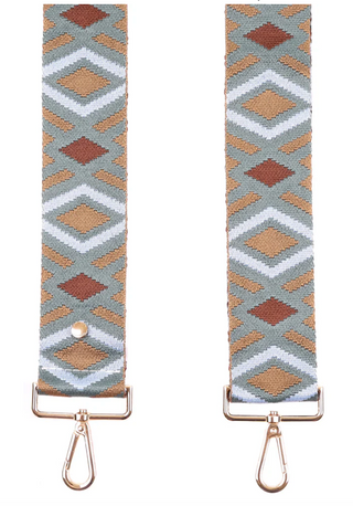 Green & Maple Diamond Purse Strap