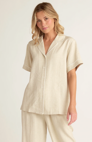 Linen Button-Up Shirt