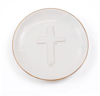 Cross Embossed Trinket Dish