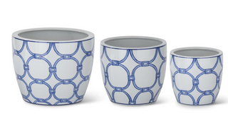 Blue and White Ceramic Pots