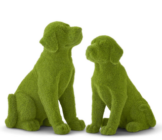 Green Flocked Mossy Dogs