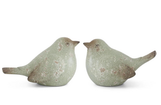 Green Terracotta Birds