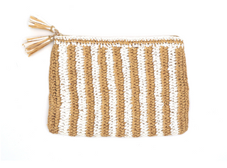Raffia Mahjong Tile Bag