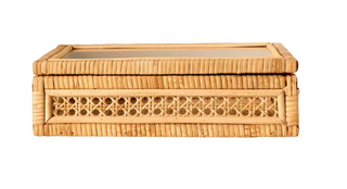 Rattan Mahjong Tile Box